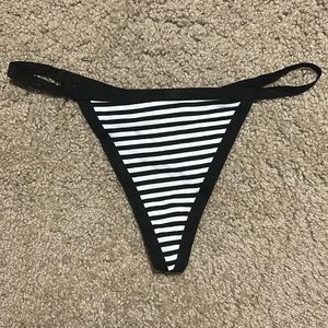 Striped string thong